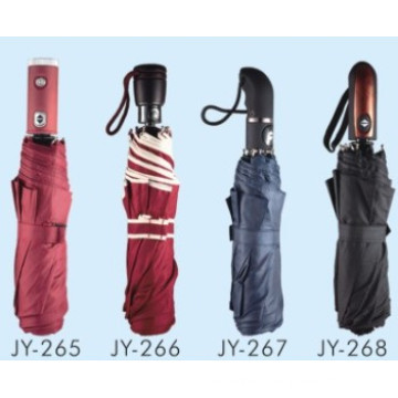 Auto Open Pure Color Fold Umbrella (JY-26)